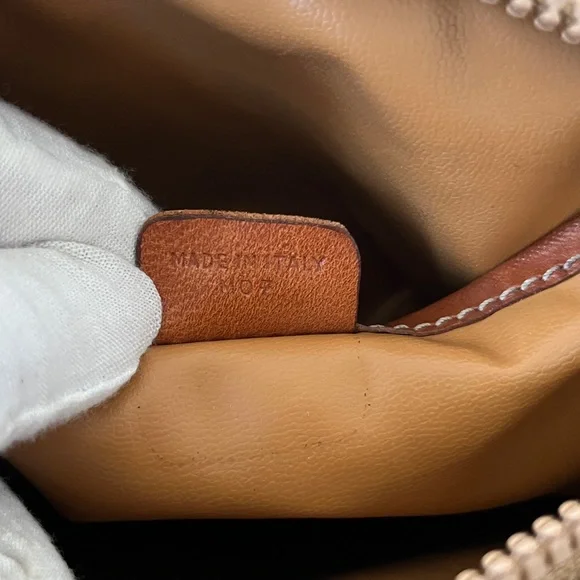 Celine Vintage Brown & Tan Monogram Crossbody Bag - Picture 8 of 12